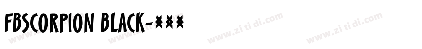 FbScorpion Black字体转换